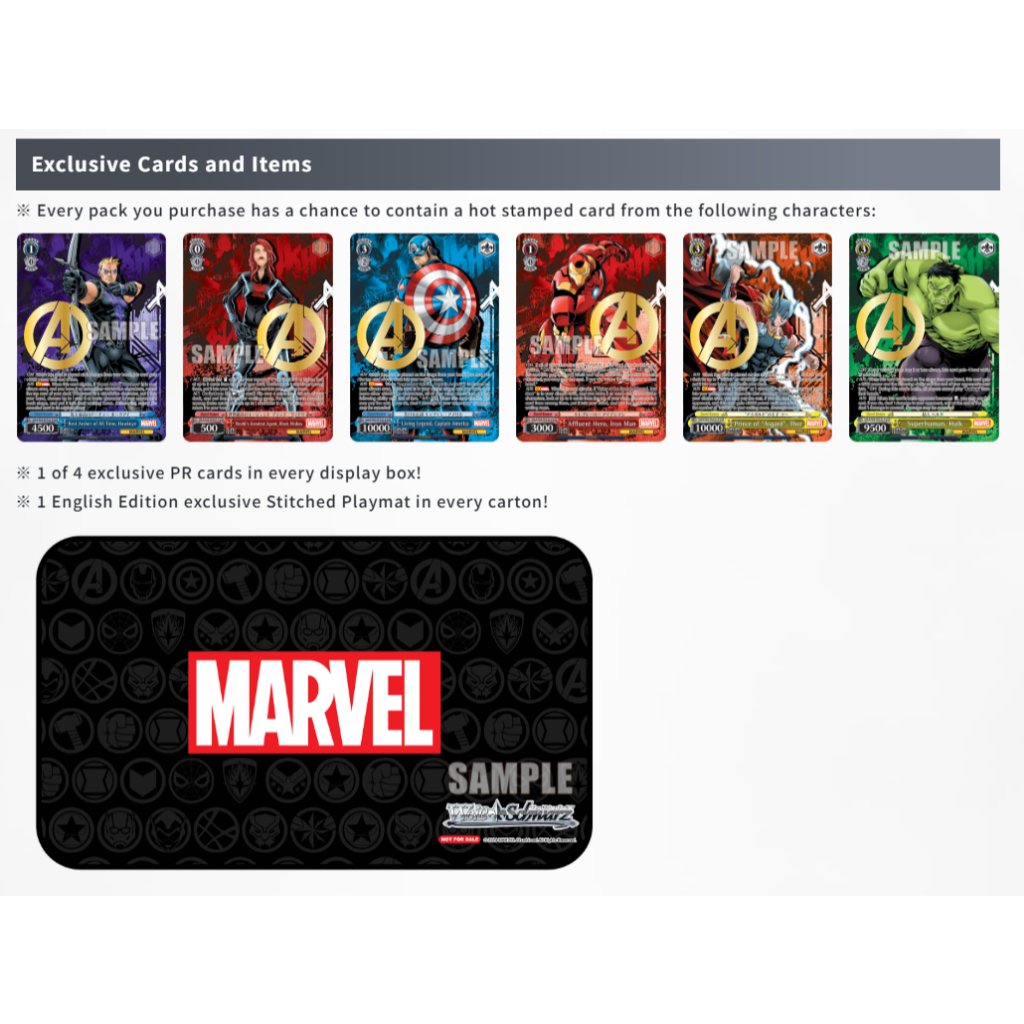 EN] Weiss Schwarz Booster Pack : Marvel Card Collection   ( WS