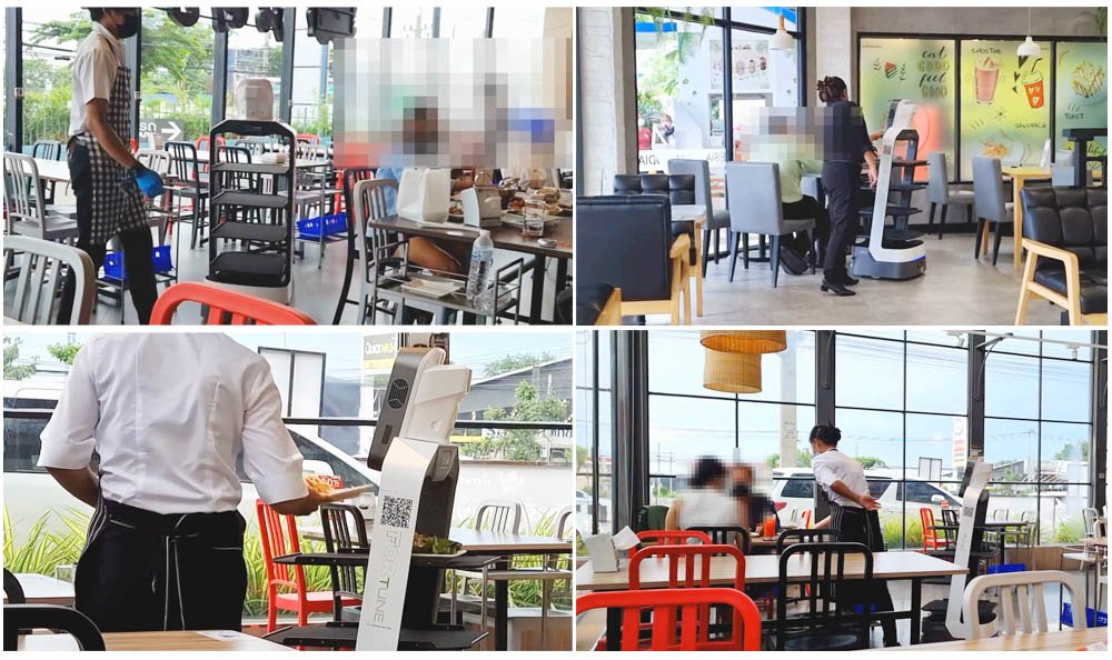 หุ่นยนต์เสิร์ฟอาหาร OrionStar Robot หุ่นยนต์เสิร์ฟอาหาร OrionStar Robot