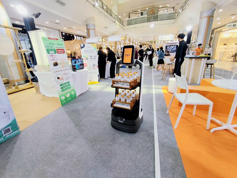 หุ่นยนต์เสิร์ฟอาหาร Orionstar Robot หุ่นยนต์เสิร์ฟอาหาร Orionstar Robot