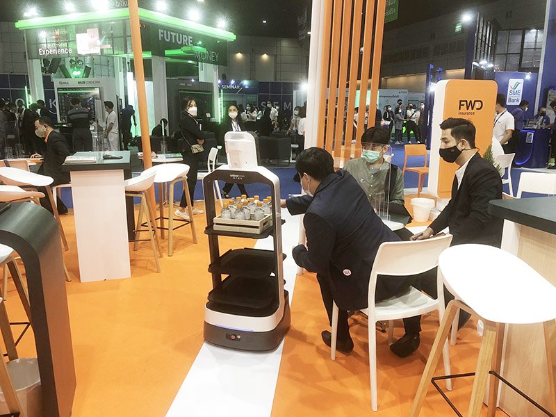 หุ่นยนต์เสิร์ฟอาหาร Orionstar Robot หุ่นยนต์เสิร์ฟอาหาร Orionstar Robot