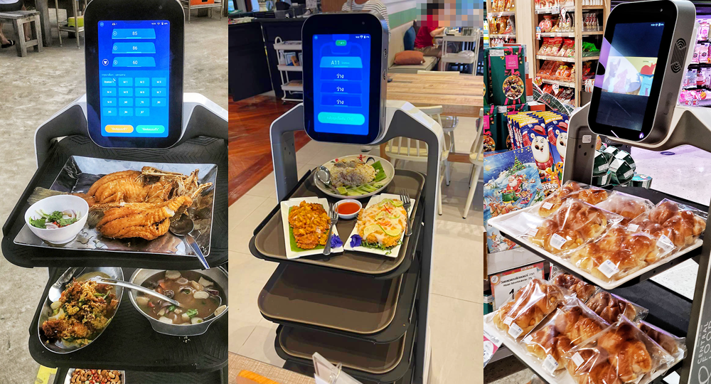 หุ่นยนต์เสิร์ฟอาหาร Orionstar Robot หุ่นยนต์เสิร์ฟอาหาร Orionstar Robot