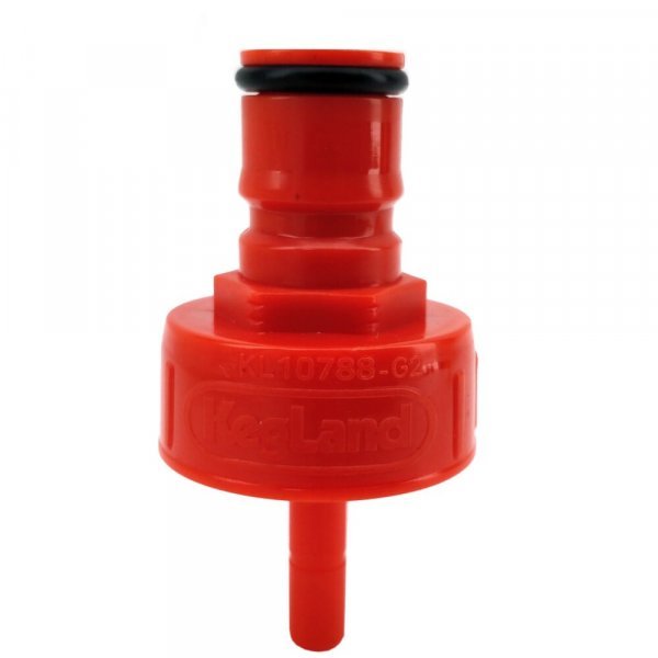 FermZilla - Liquid/Gas Post Plastic Carbonation Cap - Red