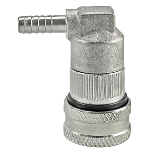 Cast Stainless Liquid Ball Lock Disconnect Barb