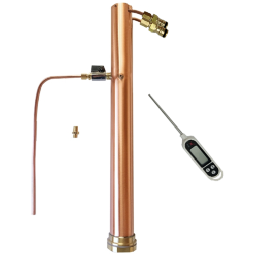 AlcoEngine - Copper reflux Still with hose connectors