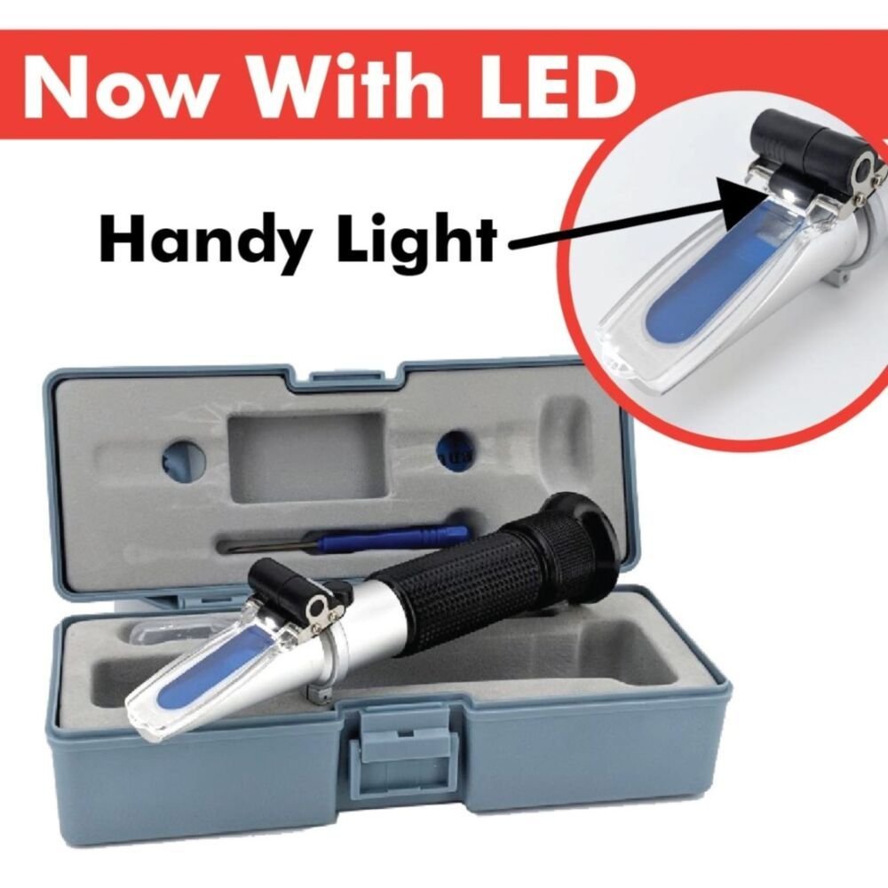 Portable Refractometer with ATC & LED Light