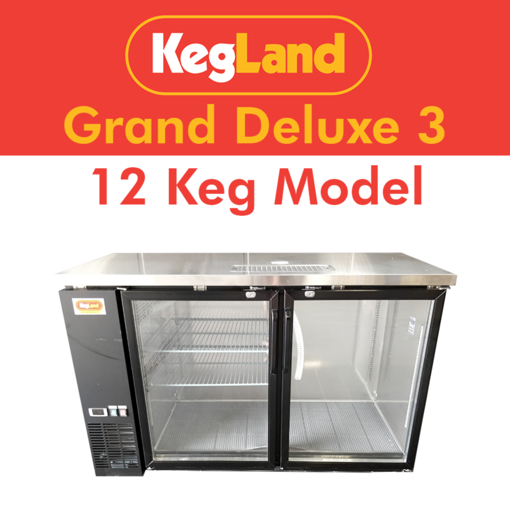 Grand Deluxe 3 Kegerator 14.9 (Including Glass Door) - 12 Kegs