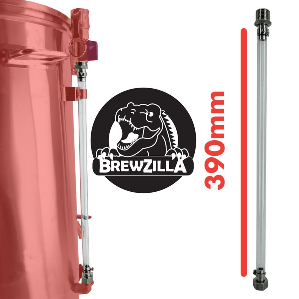 Brewzilla 35L &65L - Sight Glass 390mm (Includes female 1/2" to male 1/2" thread fittings)