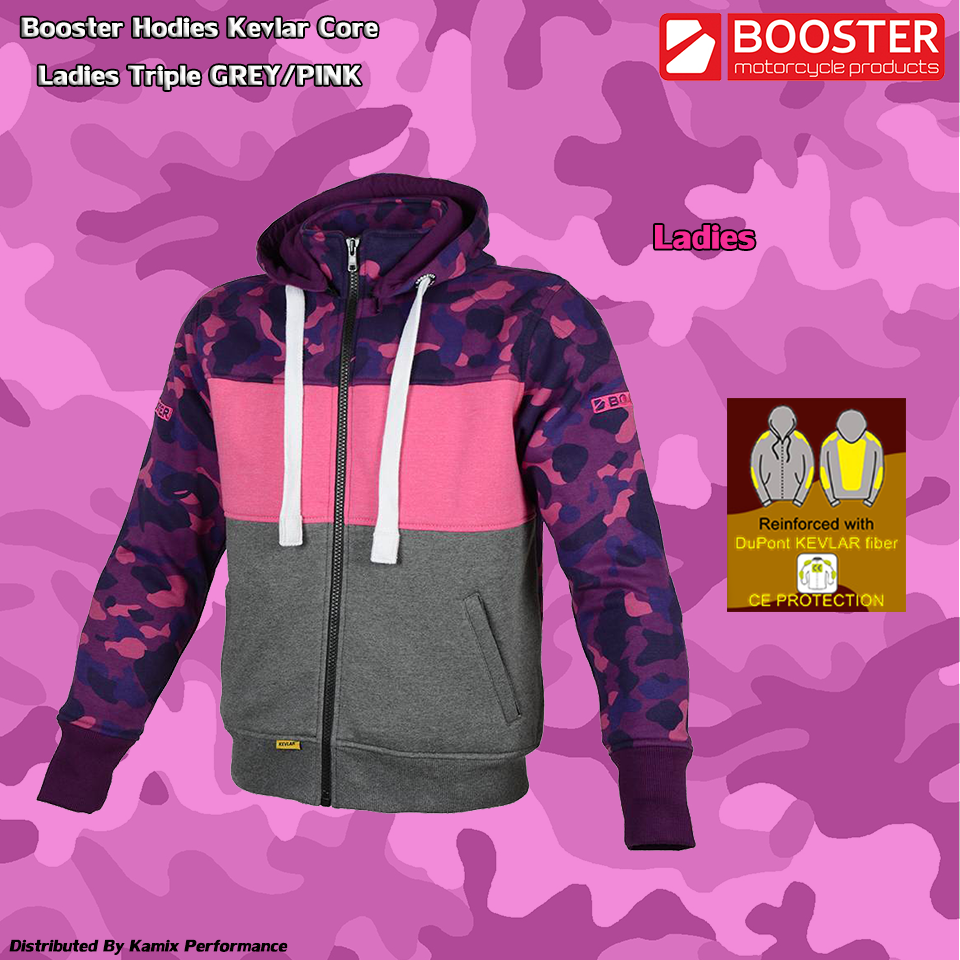ฮู้ดการ์ด Booster Triple Ladies 866 Grey/Pink/Camo Pink