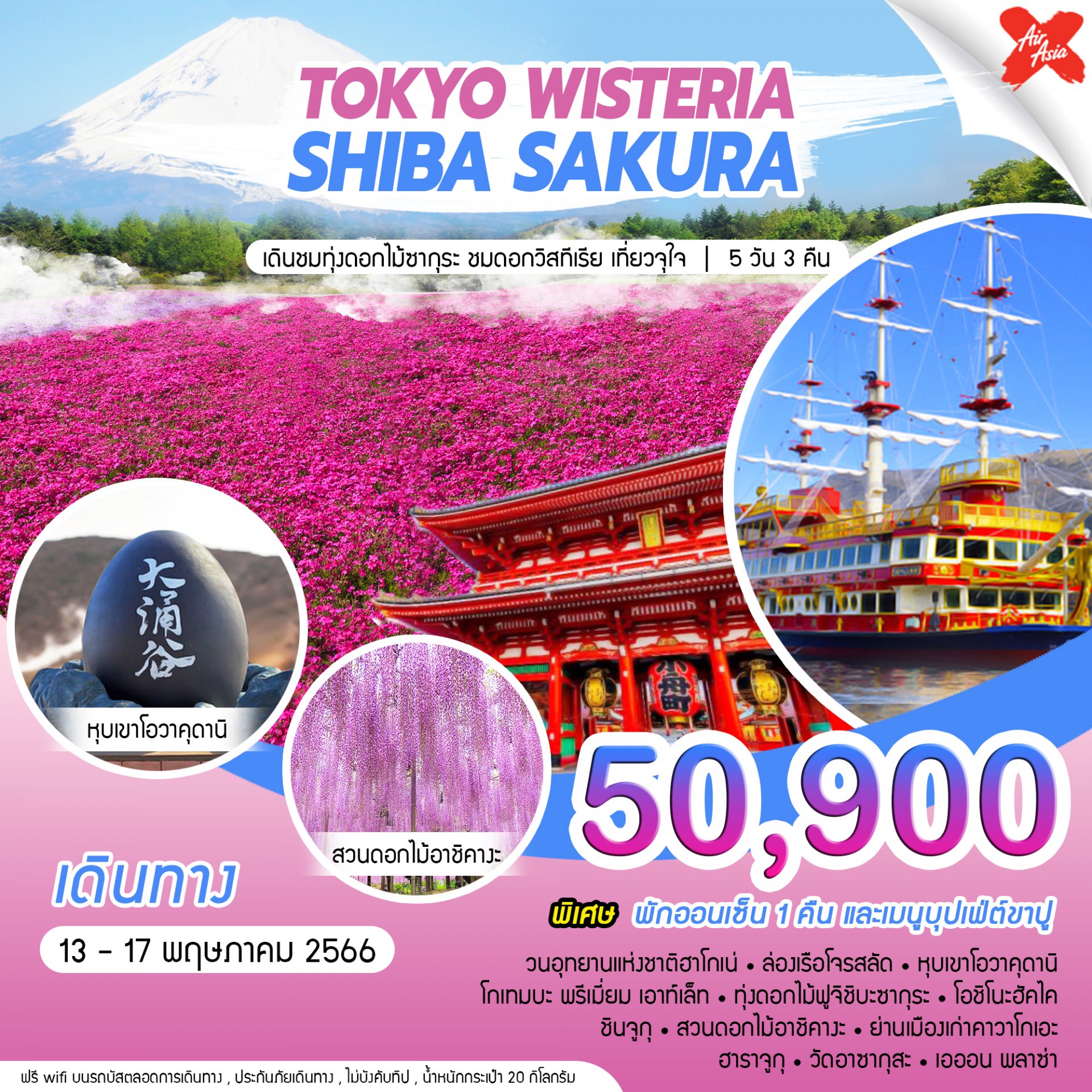 TOKYO WISTERIA SHIBA SAKURA 5D3N