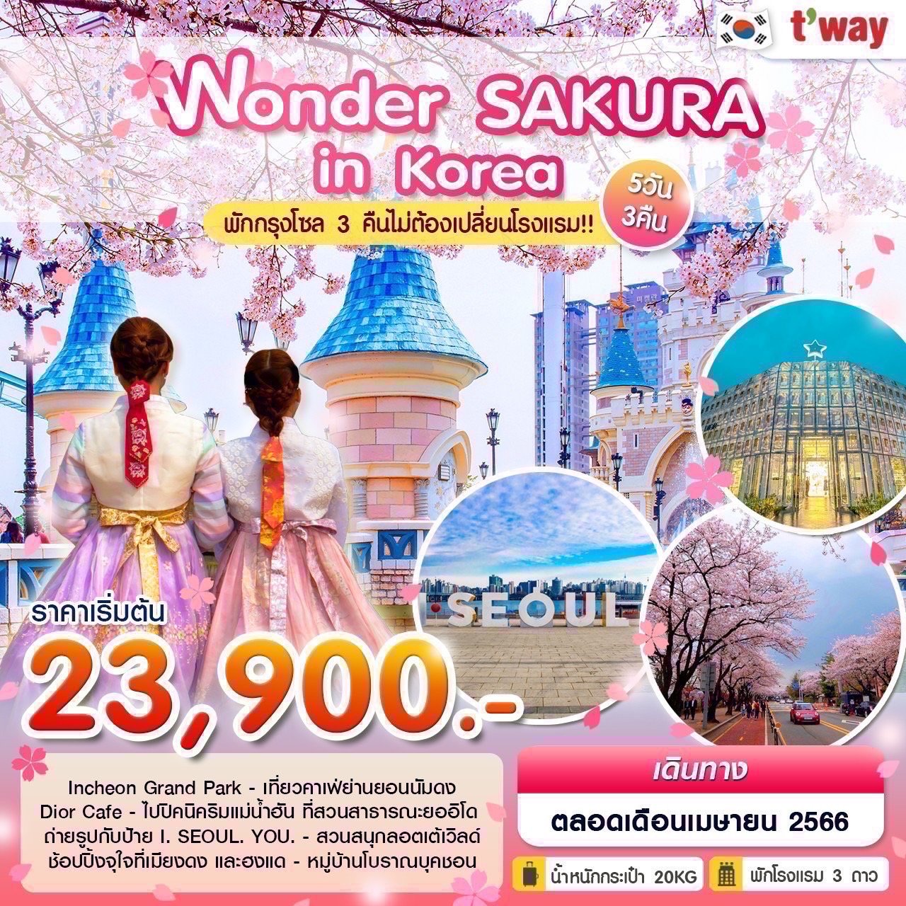 Wonder SAKURA in Korea 5 วัน 3 คืน