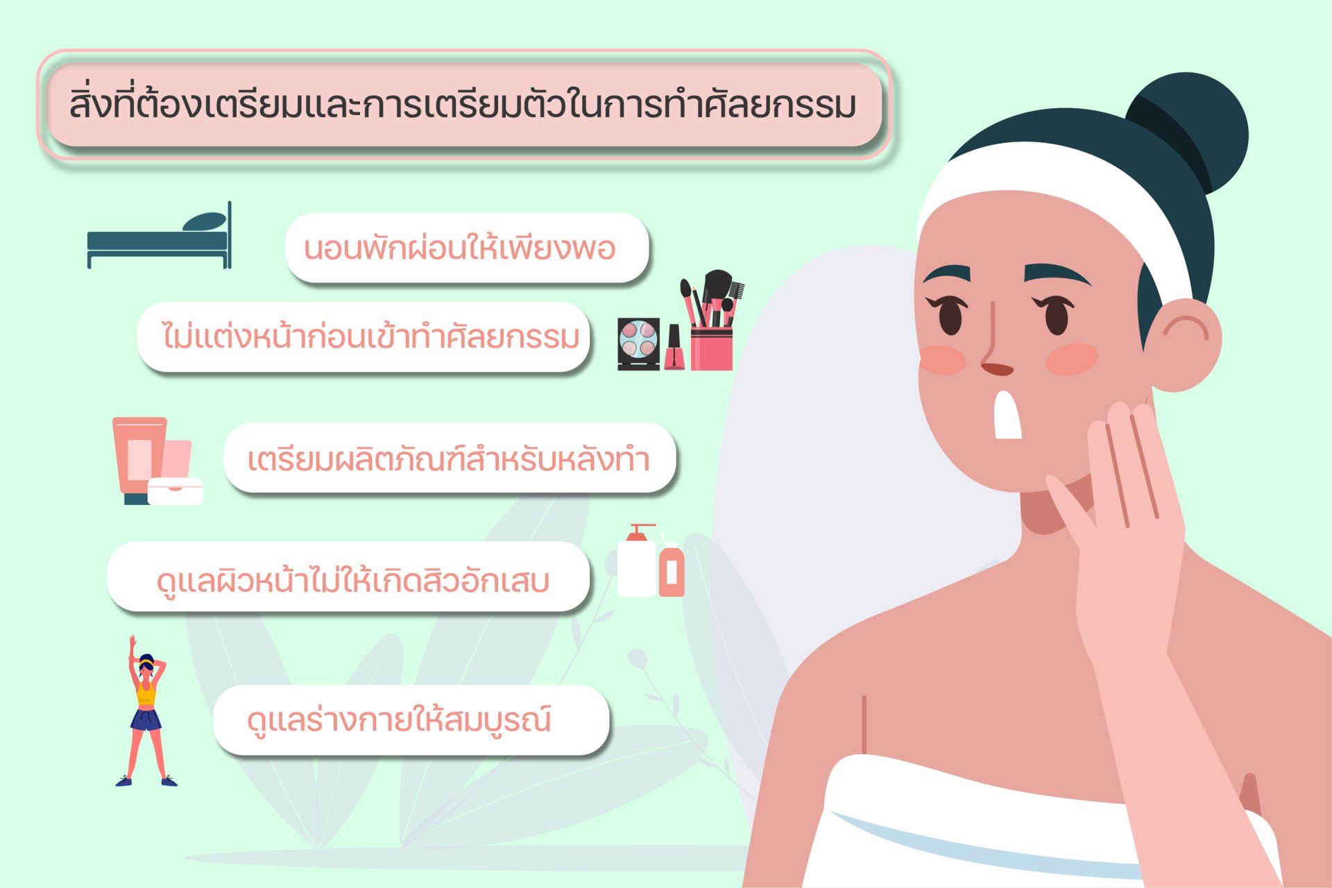 ก่อนศัลยกรรมเตรียมตัวยังไงดี ? ก่อนศัลยกรรมเตรียมตัวยังไงดี ?