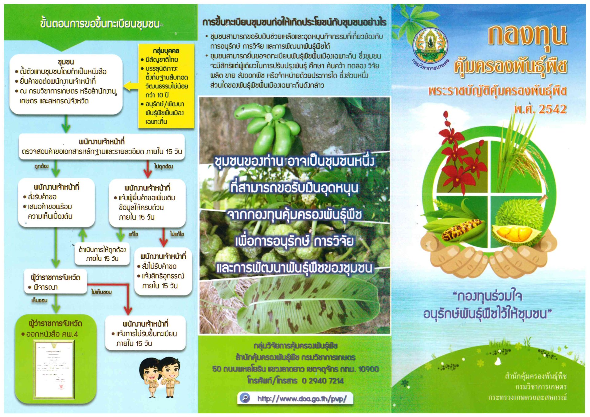 การขึ้นทะเบียนชุมของกองทุนคุ้มครองพันธุ์พืช