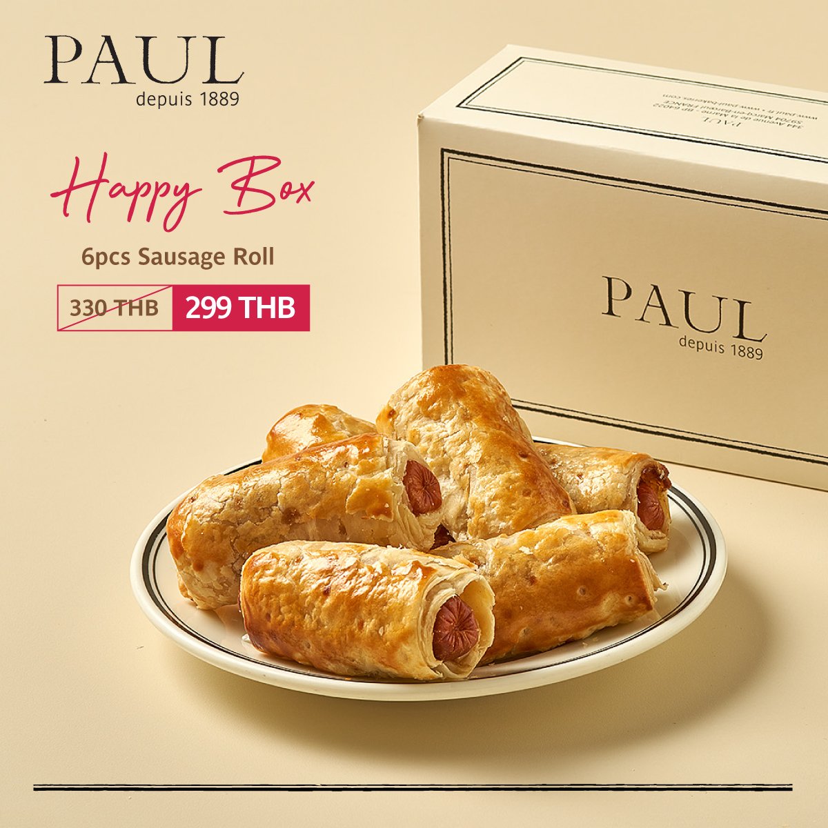 Happy Box-Sausage Roll (6 pcs)