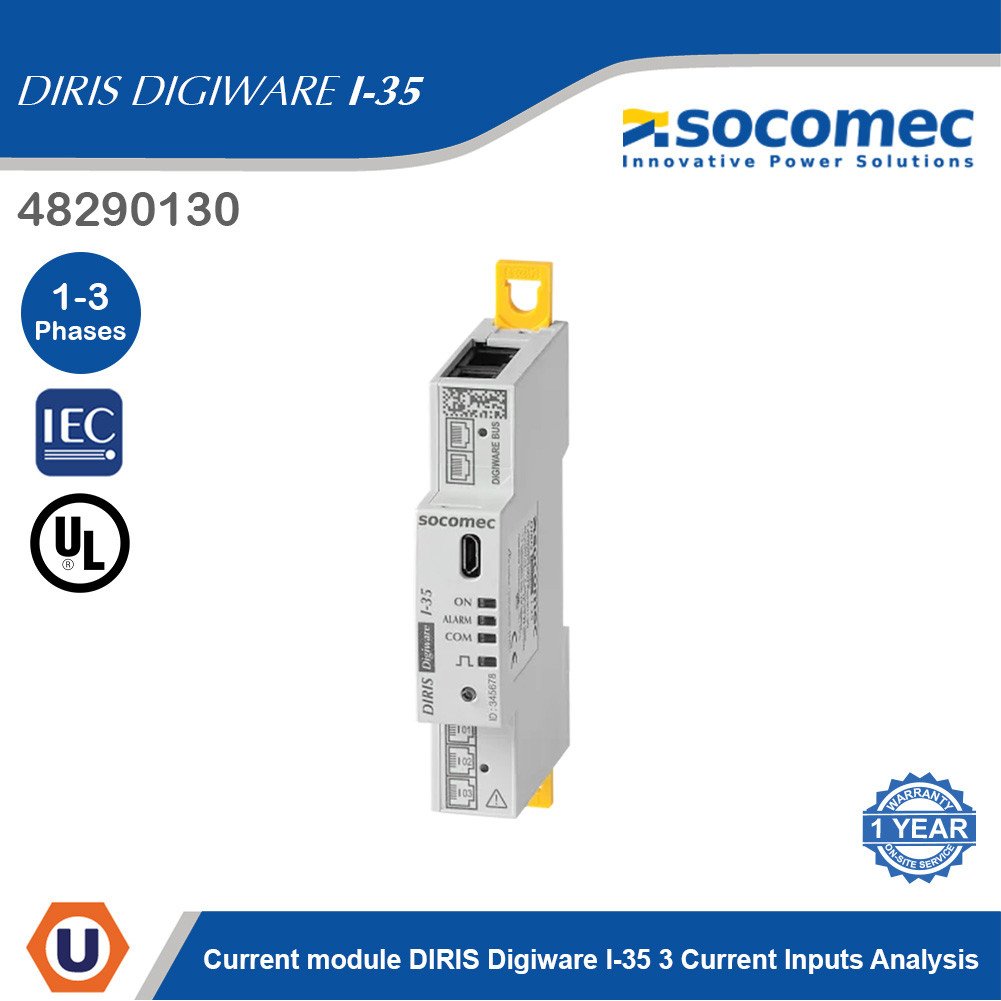 Socomec Current module DIRIS Digiware I-35 3Current Inputs Analysis ...