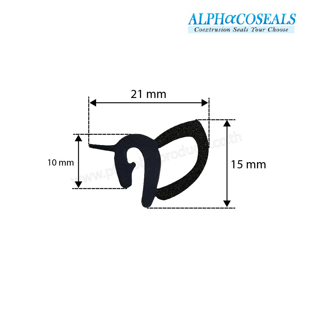 EPDM Rubber U-Channels 21X15 mm Tel: 022577145 MB: 0926568846 ...