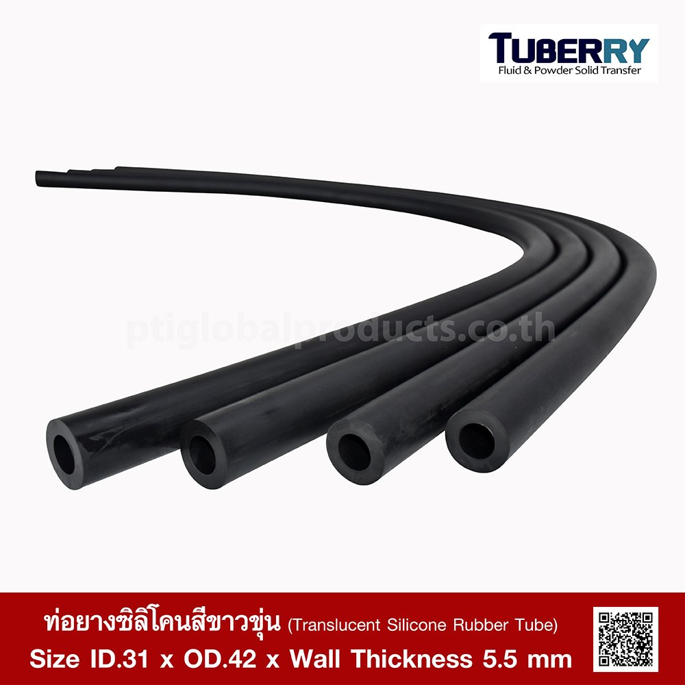 EPDM Rubber Tube ID.22 x OD.38 mm ptiglobalproducts