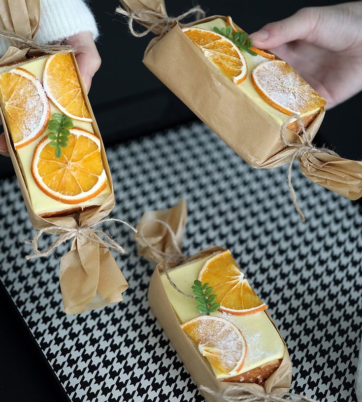 Orange Cheese Sandwich Pastry Model