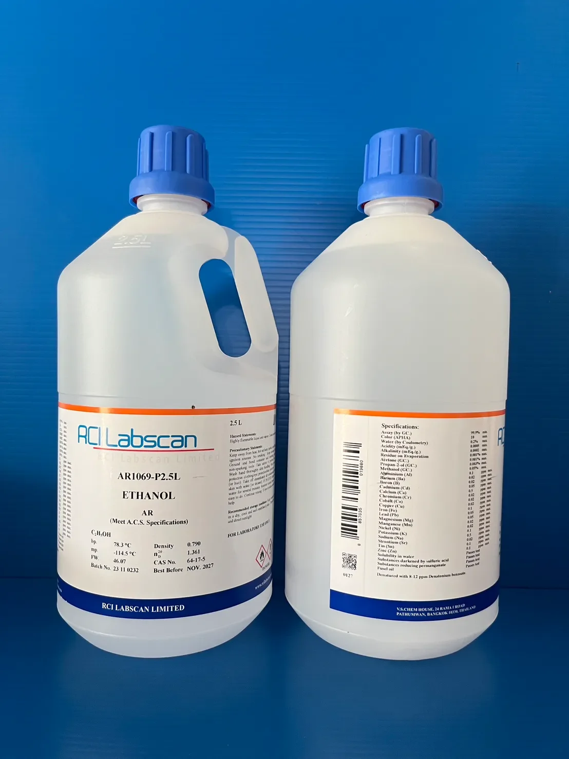 Ethanol AR ,99.7%,PE bottle,2.5L,