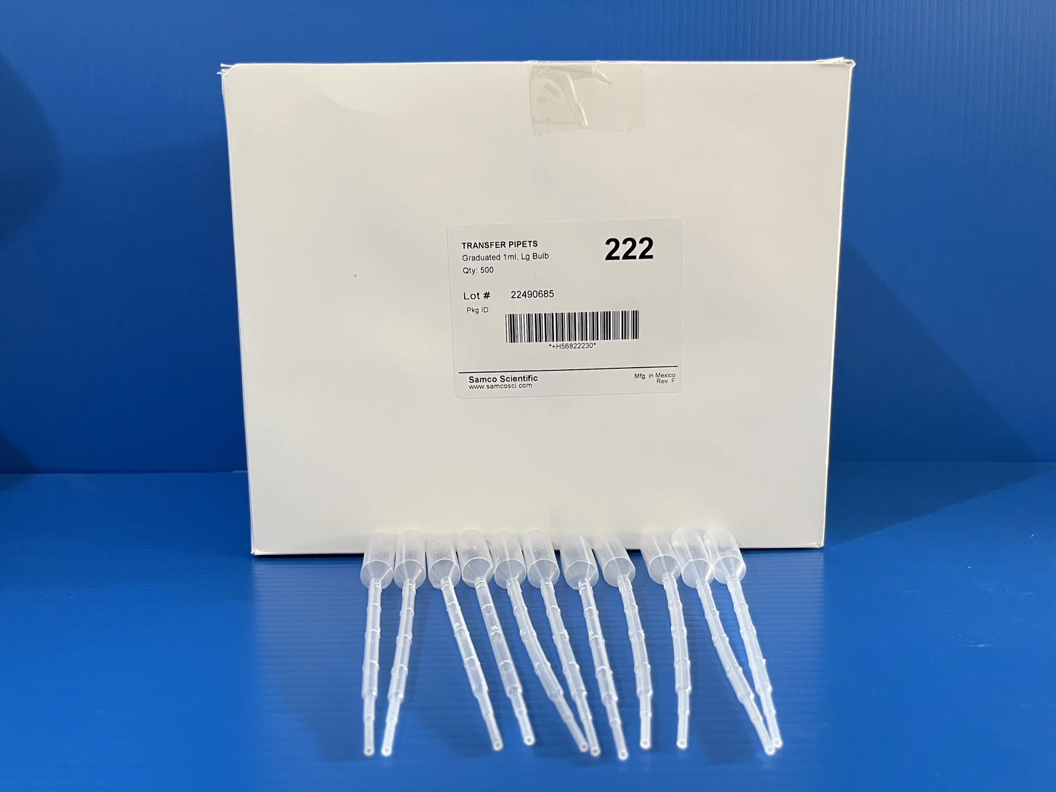 Dropper Plastic 1 ml., (500/PK), 