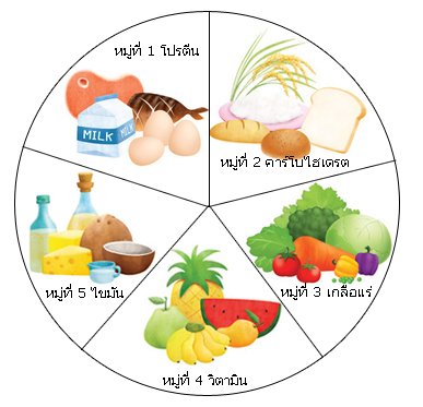 1. รับประทานอาหารให้ครบ 5 หมู่ 1. รับประทานอาหารให้ครบ 5 หมู่