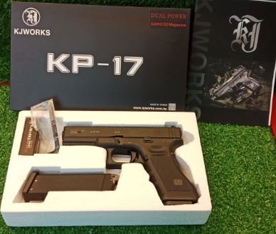 KJ WORKSรุ่นKP-17ปืนสั้นแก๊ส2ระบบกรีนแก๊สกับแก๊สCO2โปรพร้อมเล่น