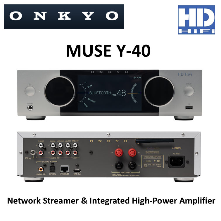 Onkyo Muse Y40 Network Streamer & Integrated High-Power Amplifier