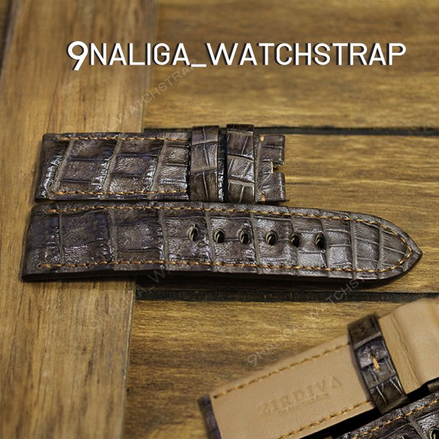Crocodile watch strap