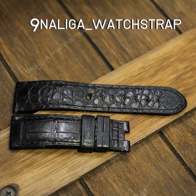 Crocodile watch strap 22/20mm110/70mm