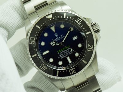 Rolex Deepsea Blue หน้าปัดดำน้ำเงิน หายาก สภาพสวย โฉมใหม่ ล่าสุด บึกบึน ขนาด 44.5mm (นาฬิกามือสอง,นาฬิกาRolexมือสอง)