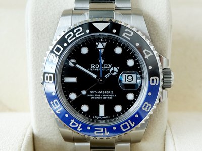 Rolex Gmt Master II (Blue Black) Steel หน้าดำ เข็มฟ้า ขอบน้ำเงิน-ดำ หายาก สุดหล่อ Man Size (นาฬิกามือสอง,นาฬิกาrolexมือสอง)