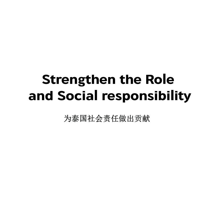Strengthen the Role and Social responsibility