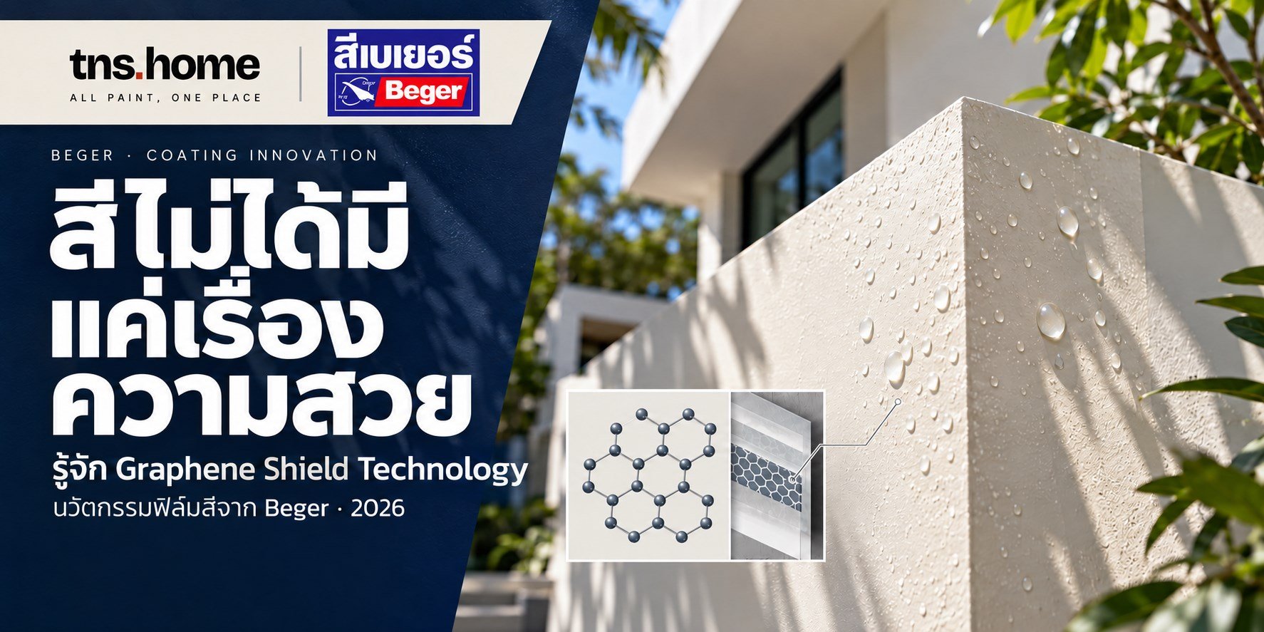Beger Graphene Shield Technology 2026 รู้จักนวัตกรรมฟิล์มสี TNS HOME