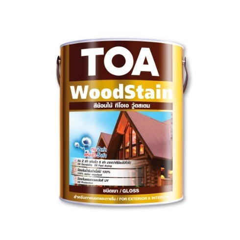 ภาพบรรจุภัณฑ์ TOA WoodStain Gloss สำหรับตรวจชื่อรุ่นก่อนเลือกซื้อ