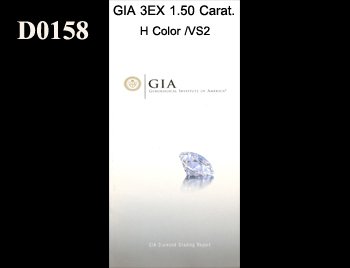 GIA 3EX 1.50 Carat