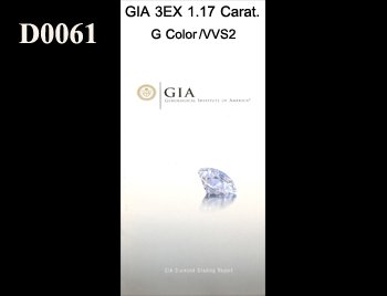 GIA 3EX 1.17 Carat