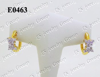 ต่างหูเพชร (Diamonds Earring) เพชร Heart & Arrow - Russian Cut Finest Diamonds