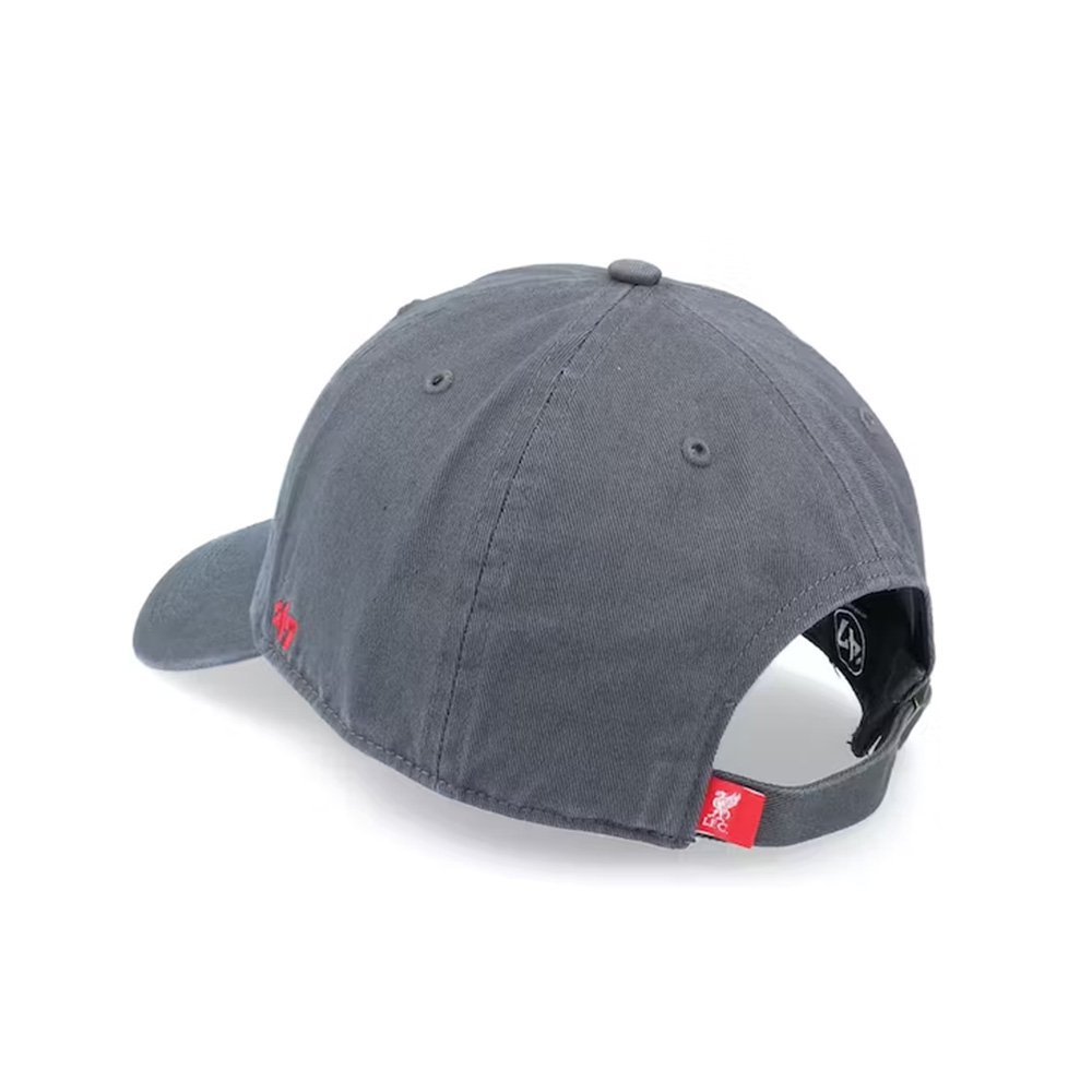 Casquette 47 Brand Liverpool FC - Relaxed Fit, Noir/gris - Officielle EPL - Broderie Liverbird