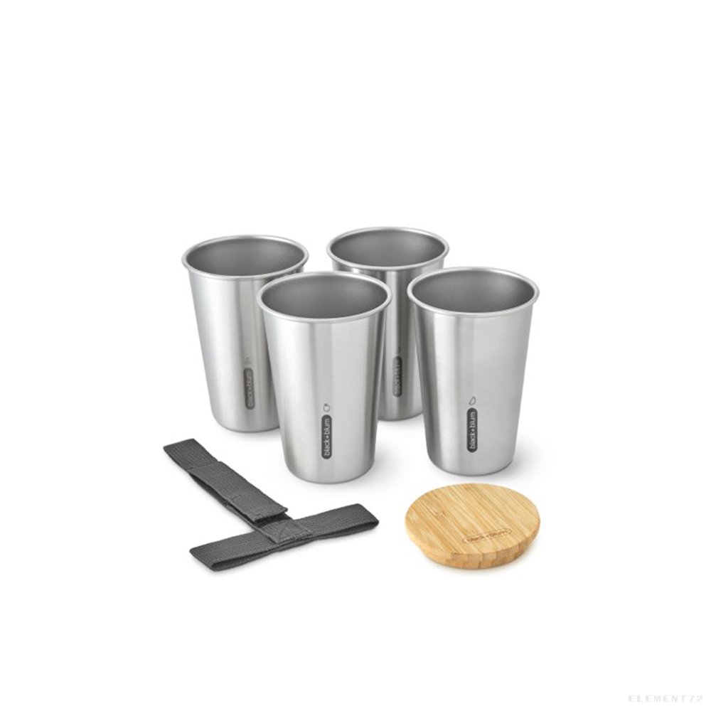 PICNIC CUP SET OF 4 500 ML - GREY