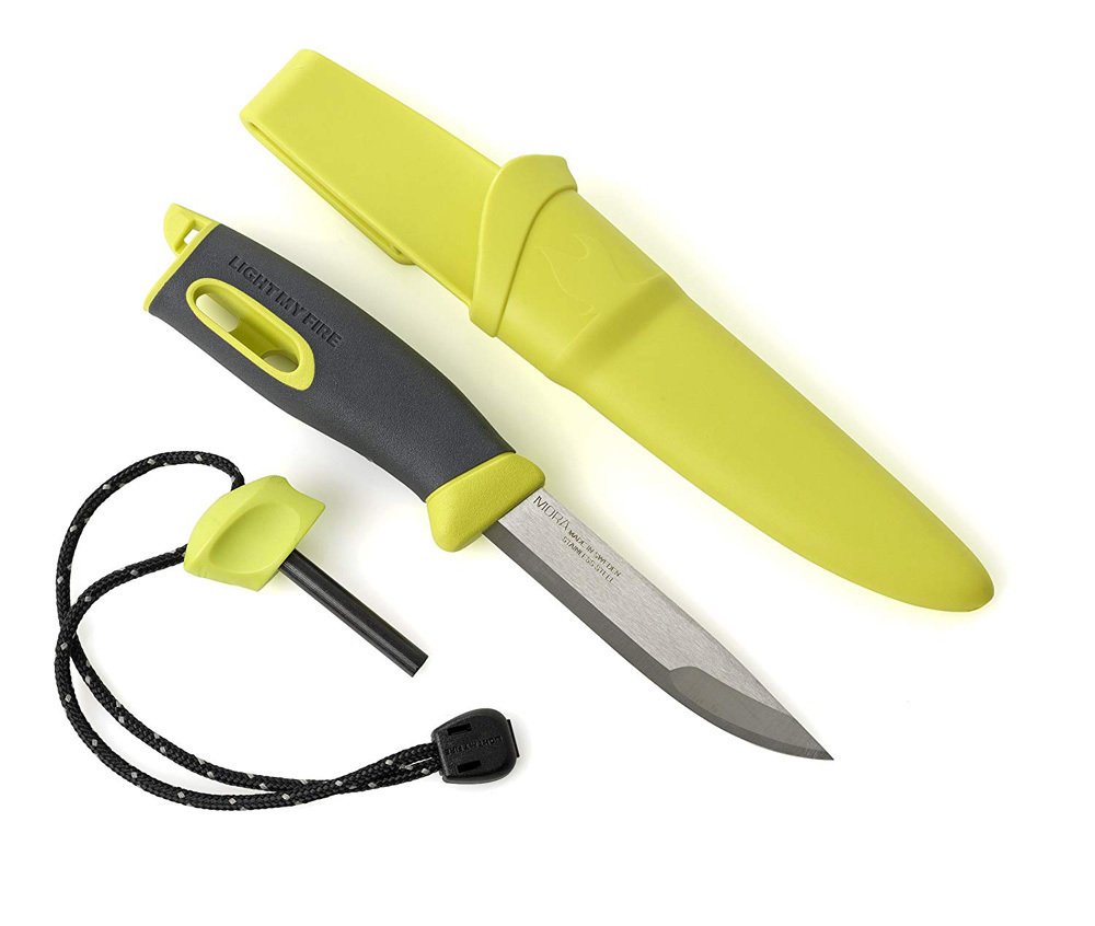 Fixed Blade Knife - Swedish FireKnife Bio 2in1 - Rusty orange
