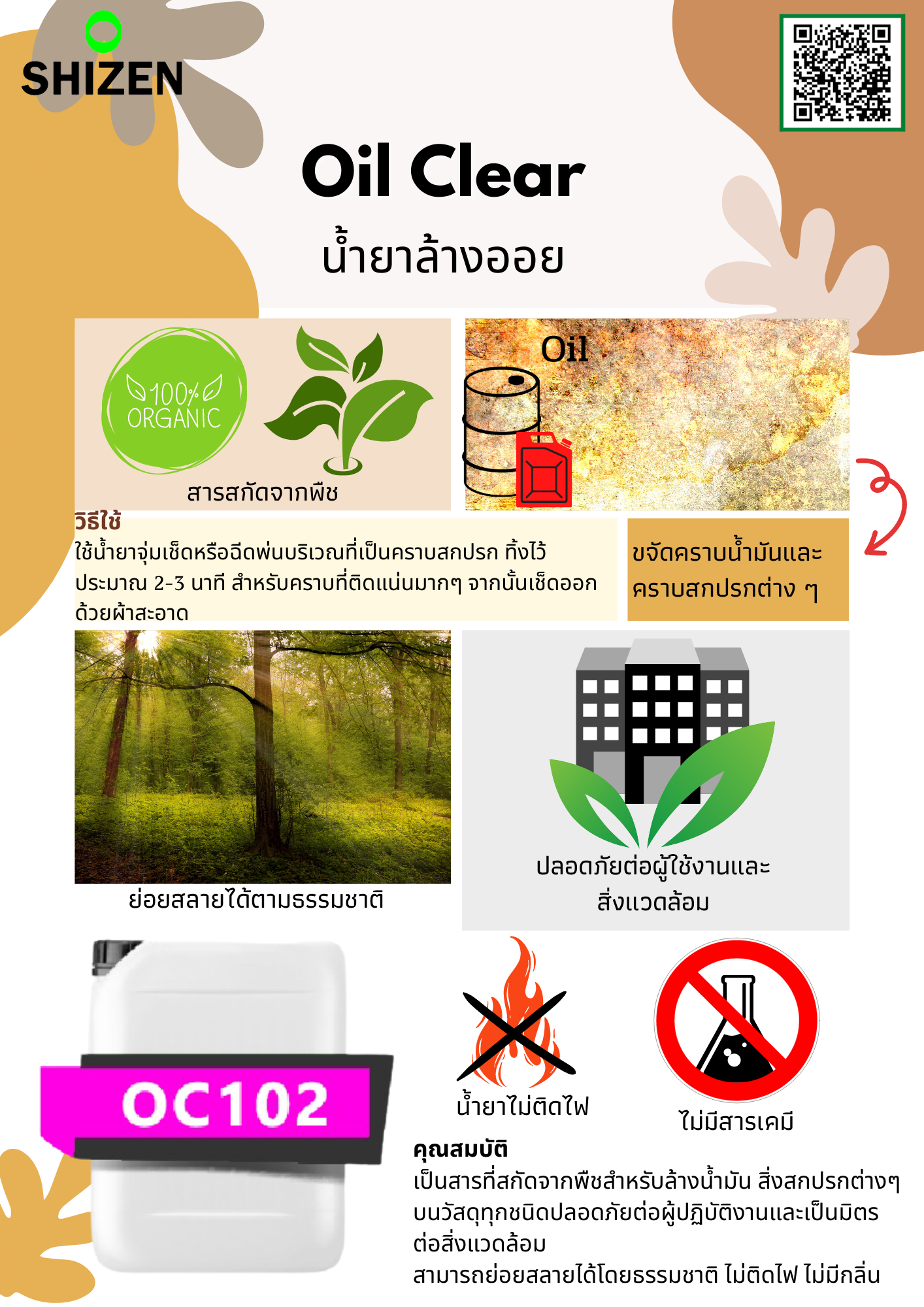 มารู้จักกับน้ำยาล้างน้ำมัน Oil Clear (OC102) มารู้จักกับน้ำยาล้างน้ำมัน Oil Clear (OC102)