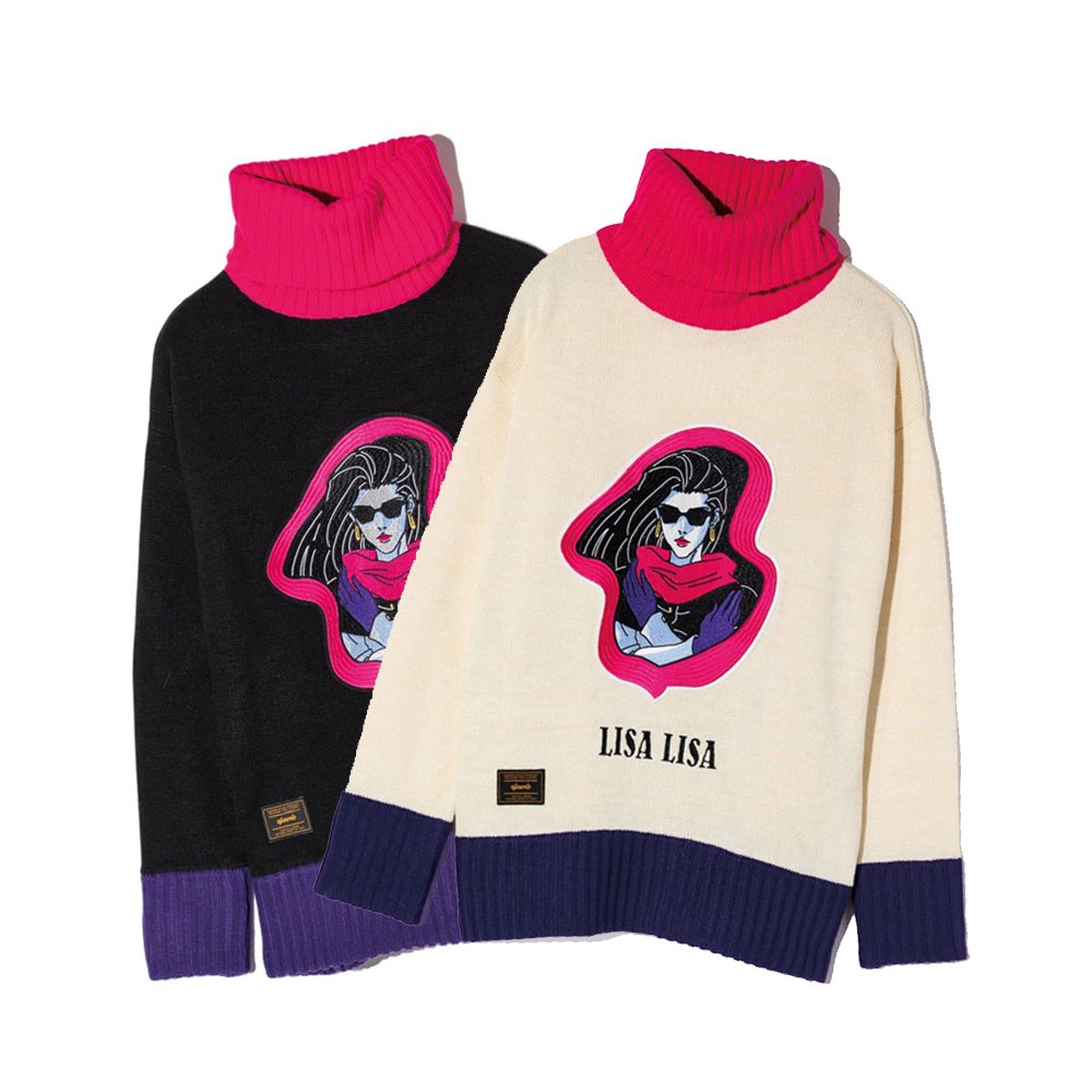 [Price 9,150/Deposit 8,000][MAR2024] Glamb, Turtle Neck, Knit, LISA LISA, Jojo's Bizarre Adventure Part 2, Battle Tendency