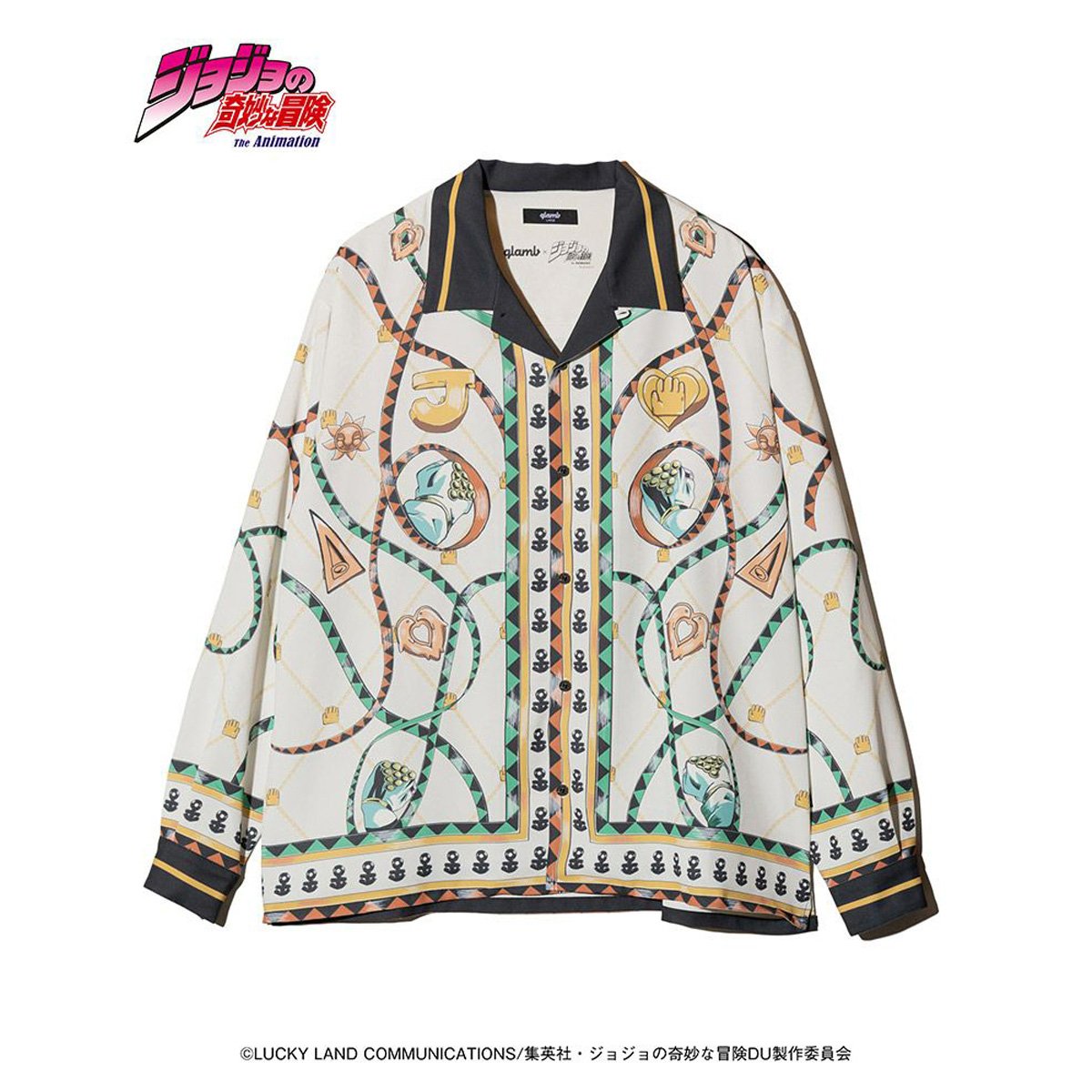 [ราคา 6,990/มัดจำ 5,990][เมษายน2569] เสื้อเชิร์ท, คูโจ โจทาโร่, เพชรแท้ไม่มีวันสลาย, โจโจ้ ล่าข้ามศตวรรษ,  Glamb, Jojo's Bizarre Adventure, Diamond is unbreakable, Shirt, Kujo Jotaro