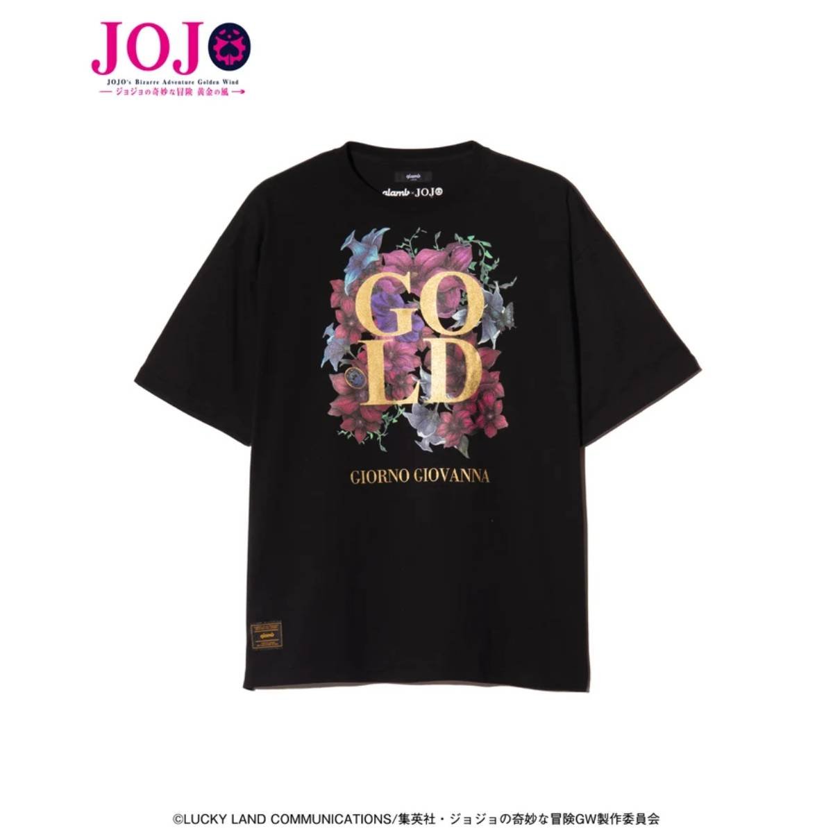 [ราคา 3,000/มัดจำ 2,500][พฤศจิกายน2569] เสื้อทีเชิร์ท, โจรูโน่ โจบาน่า, โจโจ้ ล่าข้ามศตวรรษ, สายลมทองคำ, Glamb, Jojo's Bizarre Adventure, Golden Wind, T-Shirt, Giorno Giovanna