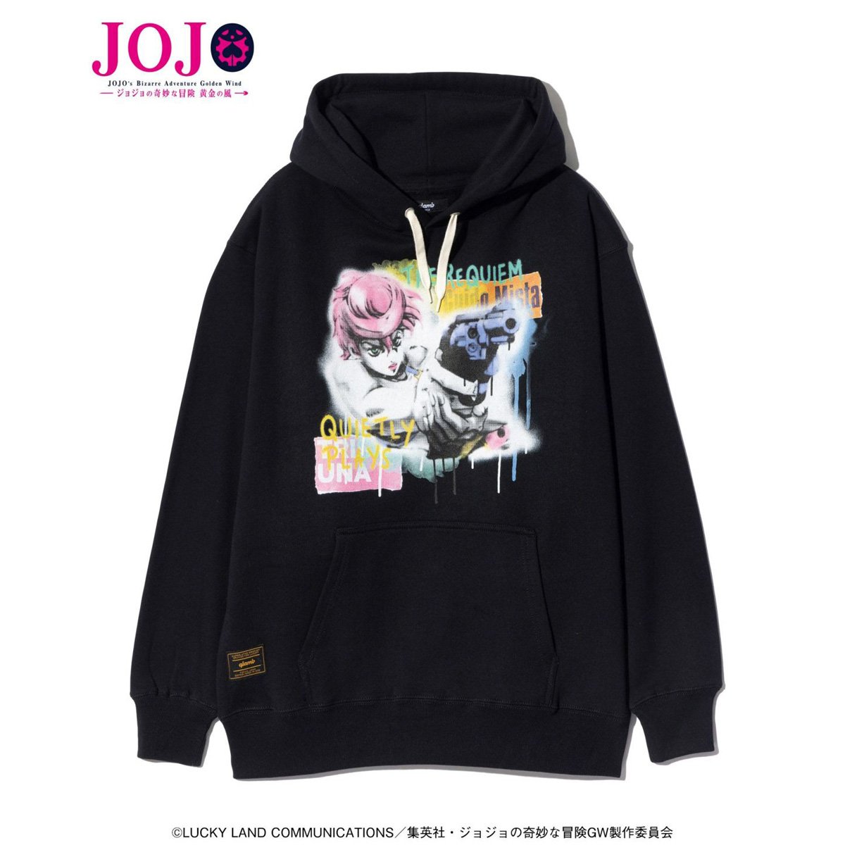 [ราคา 7,000/มัดจำ 6,000][พฤษภาคม2568] เสื้อฮู้ดดี้, ทริช มิสต้า, โจโจ้ ล่าข้ามศตวรรษ, สายลมทองคำ, Glamb, Jojo's Bizarre Adventure, Golden Wind, Hoodie, Trish Mista