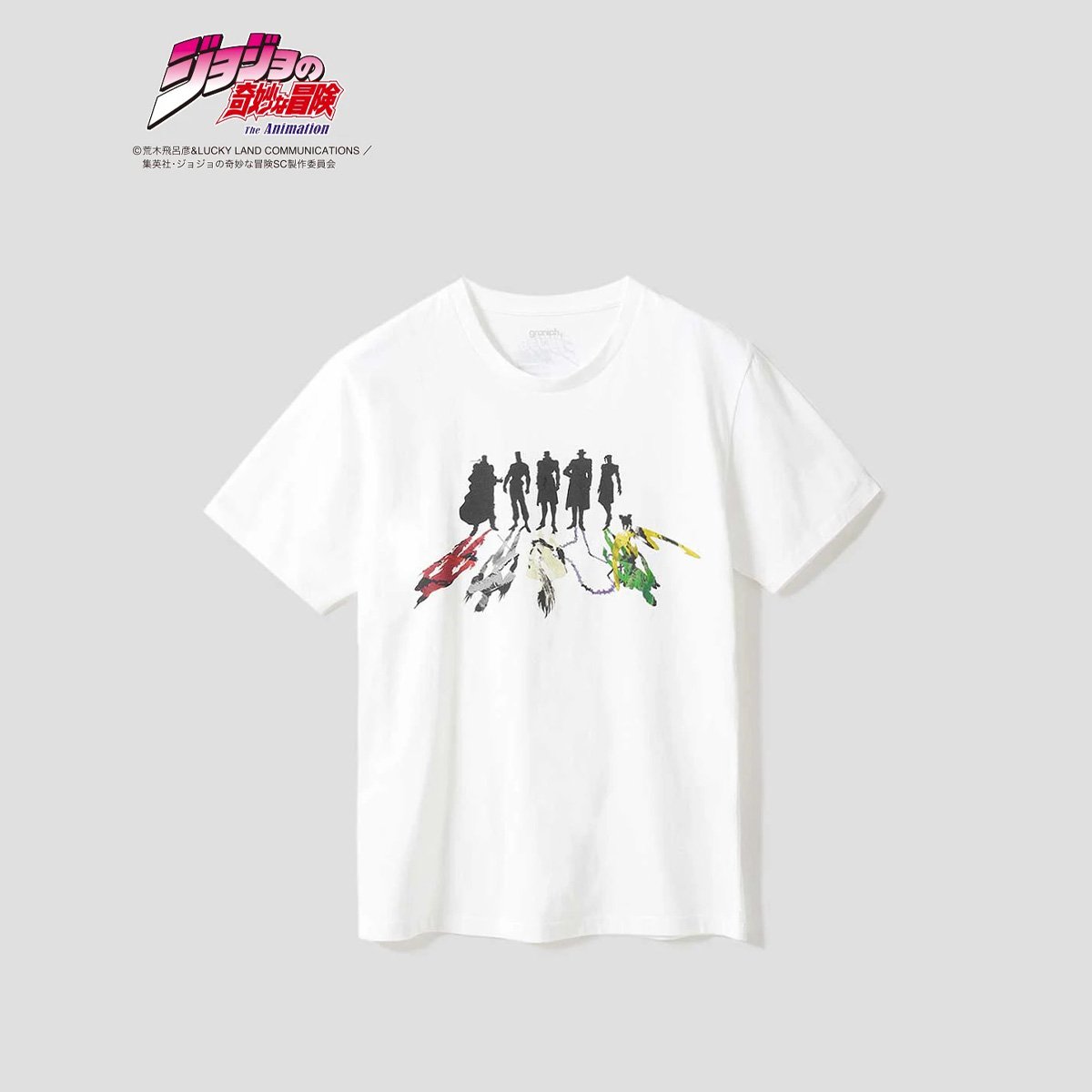 [ราคา 1,350/มัดจำ 1,100][พฤษภาคม2568] GRANIPH, เสืิอยืด ที-เชิร์ท, โจโจ้ ล่าข้ามศตวรรษ, นักรบประกายดาว, เสื้อยืด, ที-เชิร์ท, JOJO, Jojo's Bizarre Adventure, Stardust Crusaders, T-Shirt