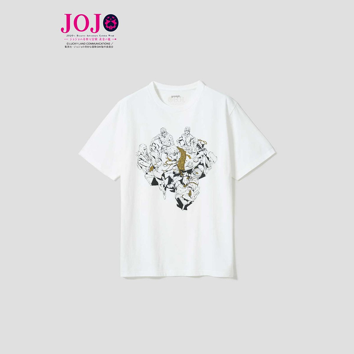 [Price 1,450/Deposit 1,150][NOV2026] GRANIPH, JOJO, Jojo's Bizarre Adventure, Golden Wind, T-Shirt, Bucciarati Team