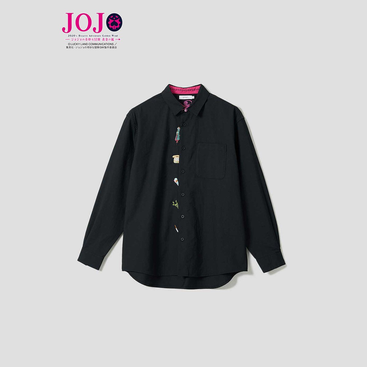 [Price 2,750/Deposit 2,250][NOV2026] GRANIPH, JOJO, Jojo's Bizarre Adventure, Golden Wind, Shirt, Vinegar Doppio