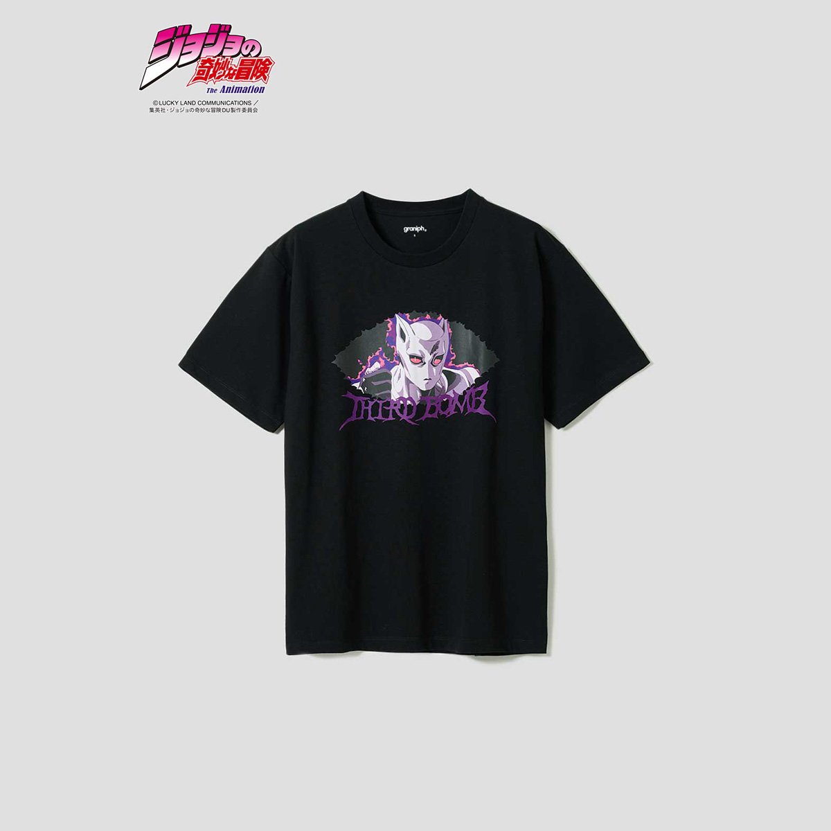 [ราคา 1,450/มัดจำ 1,150][พฤศจิกายน2568] GRANIPH, โจโจ้ ล่าข้ามศตวรรษ, เพชรแท้ไม่มีวันสลาย, เสื้อที-เชิร์ท, คิลเลอร์ควีน, The Third Bomb, JOJO, Jojo's Bizarre Adventure, Diamond is unbreakbale, Killer Queen, T-shirt