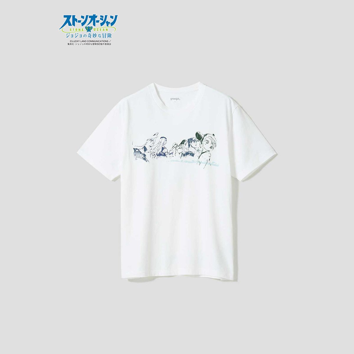 [Price 1,450/Deposit 1,150][NOV2026] GRANIPH, JOJO, Jojo's Bizarre Adventure, Stone Ocean, T-Shirt