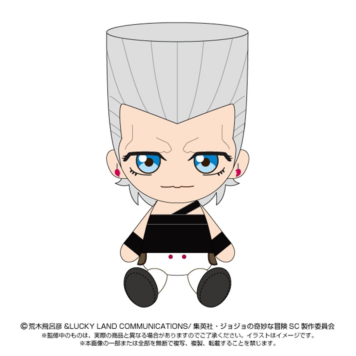 [ราคา 990/มัดจำ 500][ธันวาคม2567] Chibi นุย, โจโจ้ ล่าข้ามศตวรรษ, นักรบประกายดาว, ฌอง ปิแอร์ โปลนาเรฟ, Plush Toys, Jojo's Bizarre Adventure, Stardust Crusaders, J.P. Polnareff